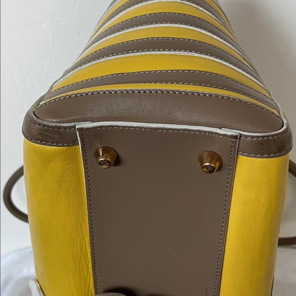 Christian Louboutin Yellow Leather Tote Bag - Picture 9 of 13